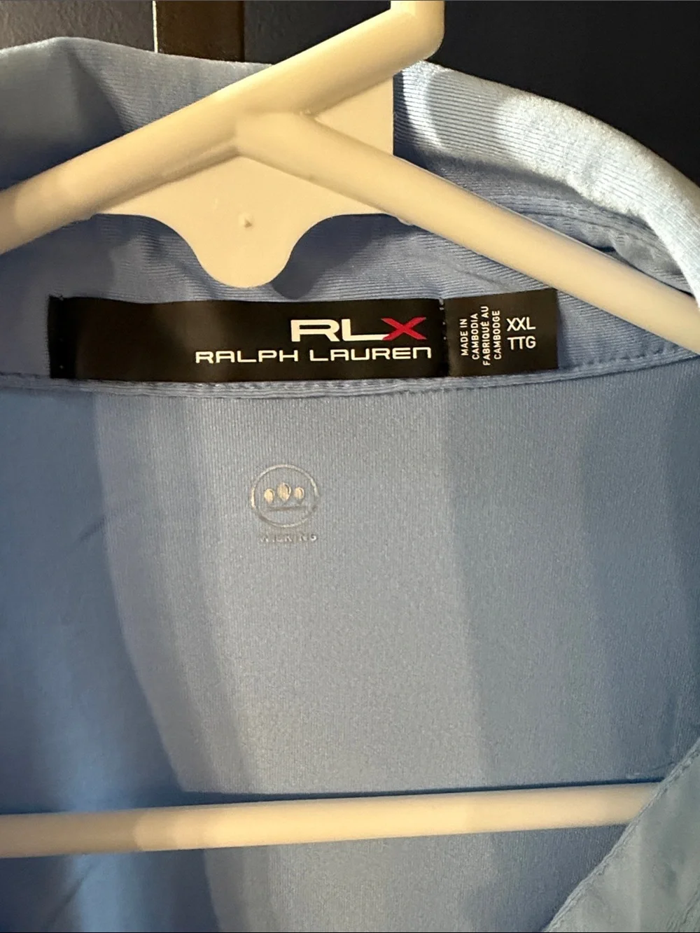 Ralph Lauren Light Blue Polo with Embroidered Atlanta Braves  'A'